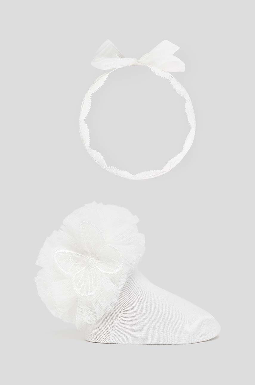 Шкарпетки для немовлят Mayoral Newborn колір білий