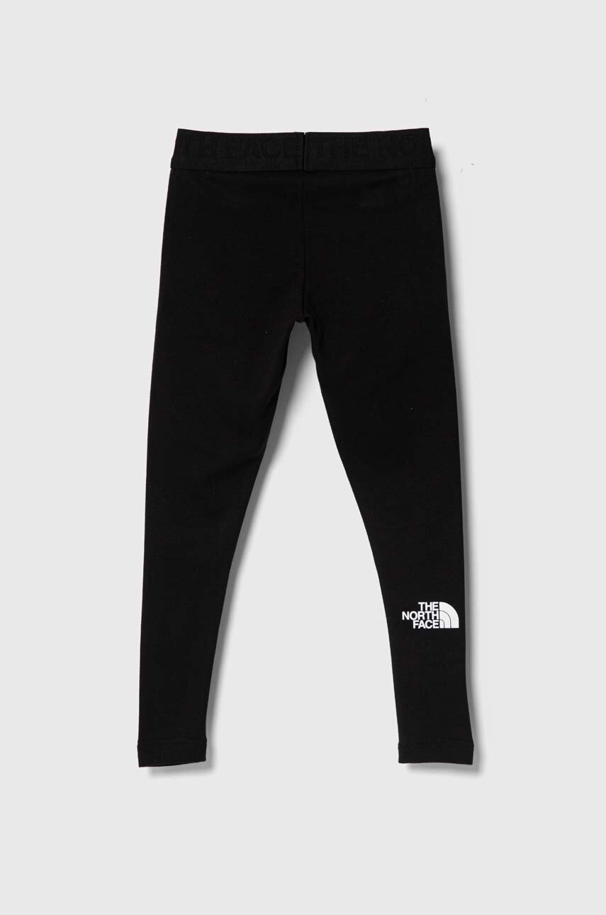 Детские леггинсы The North Face EVERYDAY LEGGINGS цвет чёрный с принтом