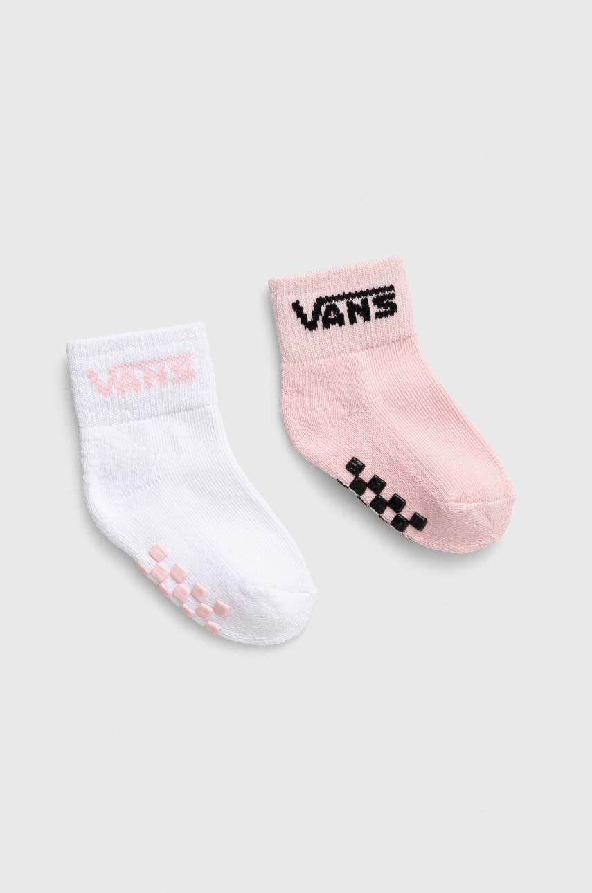 Vans sosete copii DROP V CLASSIC SOCK 2-pack culoarea roz