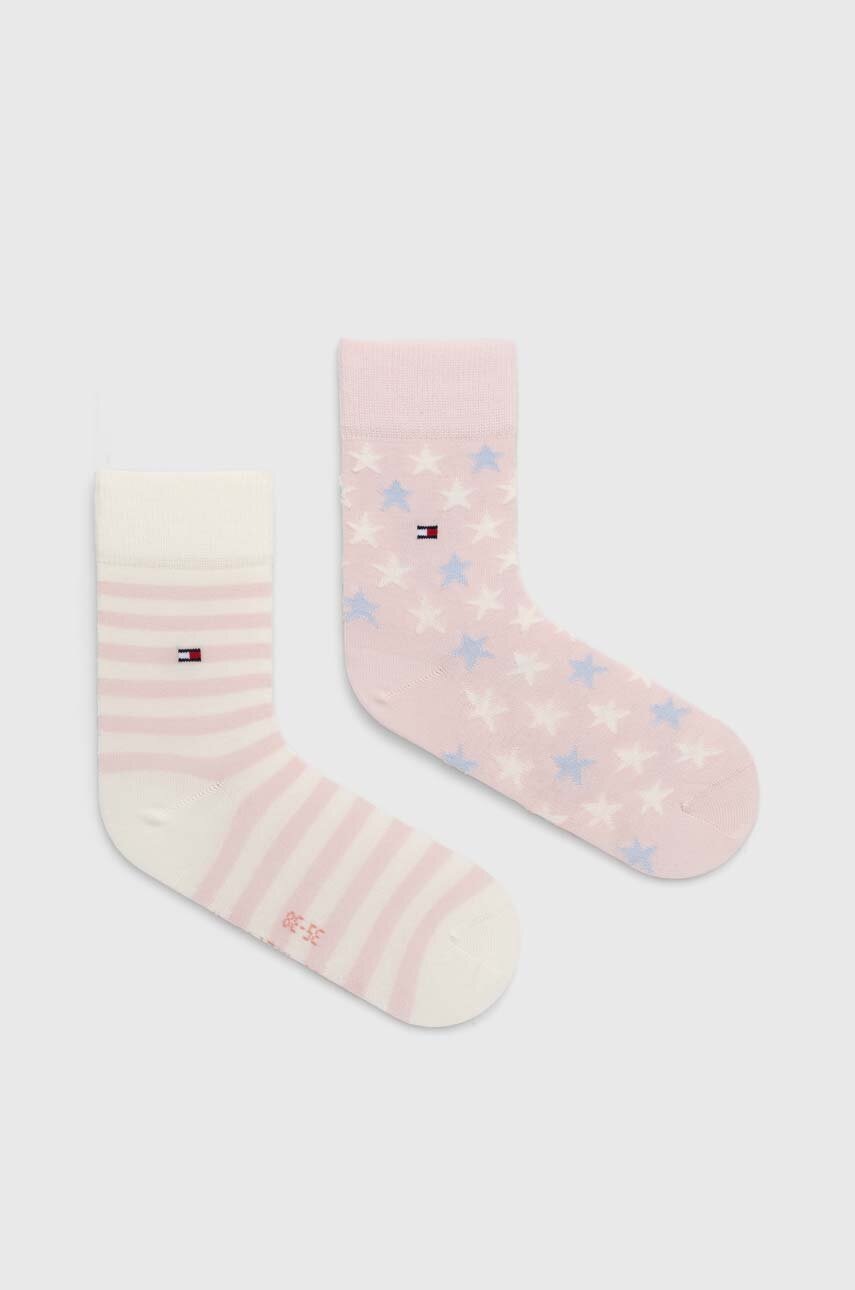 

Детски чорапи Tommy Hilfiger (2 броя) в розово, Розов