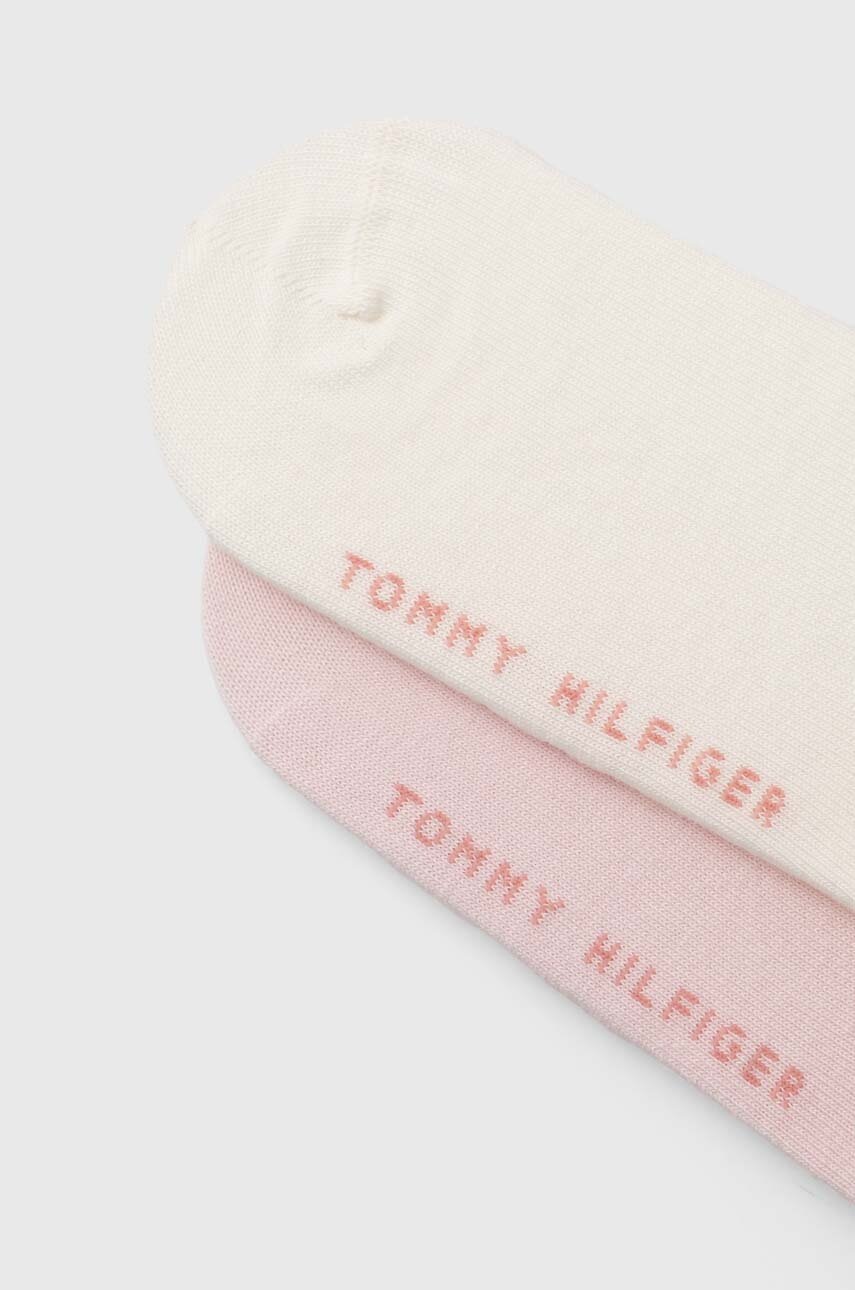 Дитячі шкарпетки Tommy Hilfiger 2-pack колір рожевий