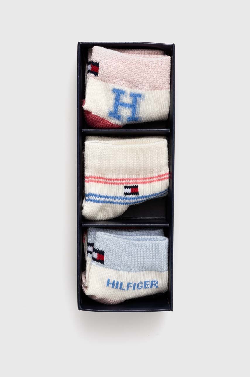 Носки для младенцев Tommy Hilfiger 3 шт цвет розовый