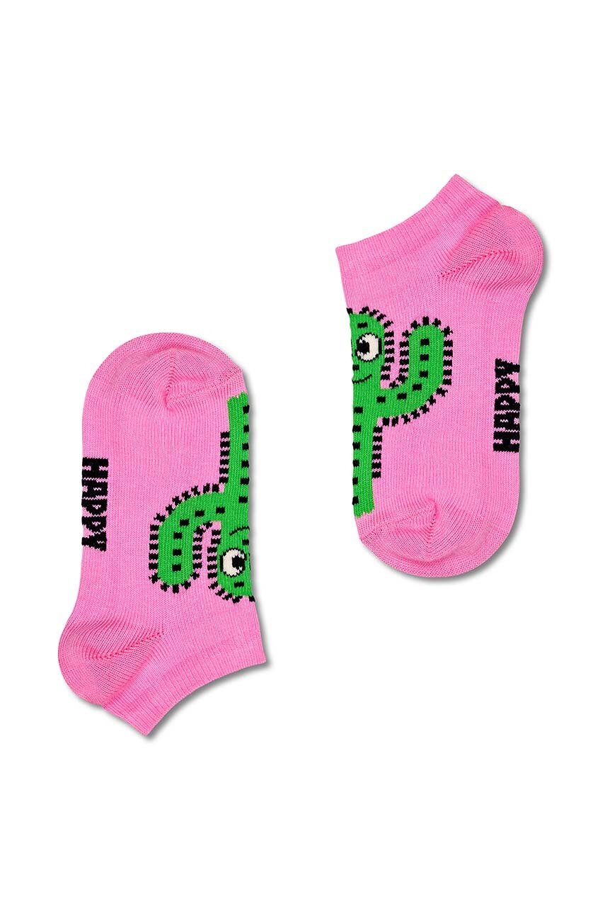 Детские носки Happy Socks Kids Cactus Low Socks 2 шт цвет фиолетовый