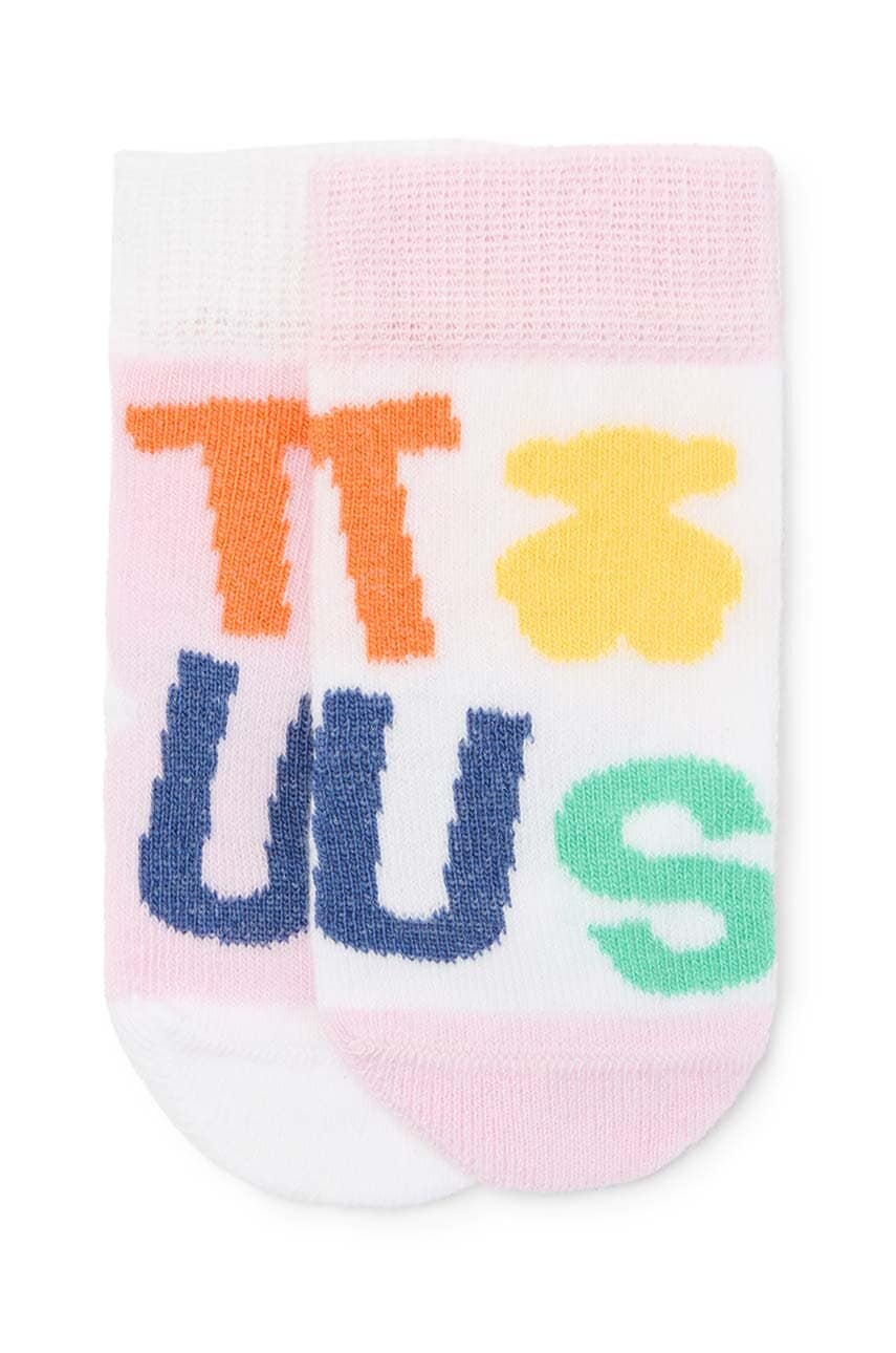 Levně Kojenecké ponožky Tous 2-pack růžová barva