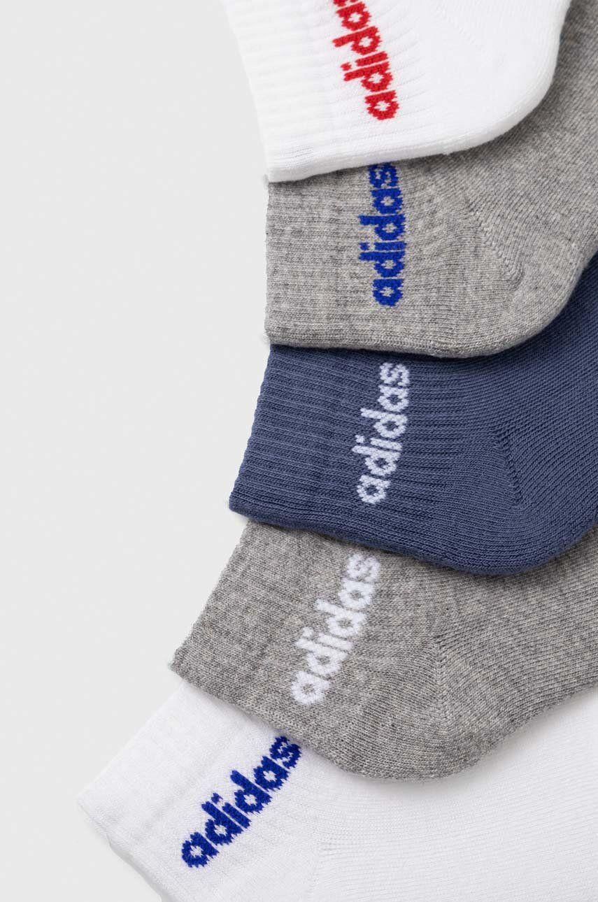 Dječje čarape Adidas Performance 5-pack Boja: Siva