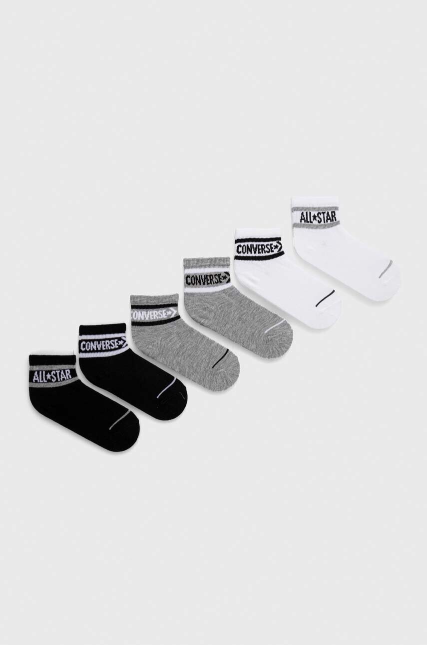 Levně Dětské ponožky Converse 6-pack šedá barva