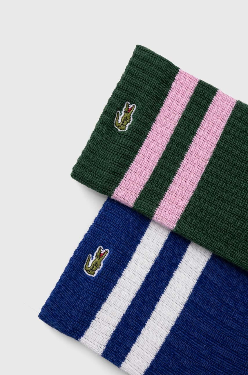 Шкарпетки Lacoste 2-pack колір зелений