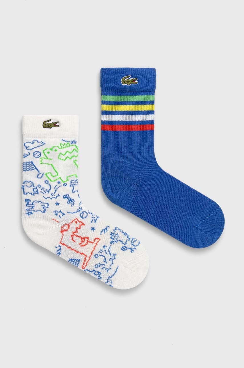 

Детски чорапи Lacoste (2 броя) в синьо, Син