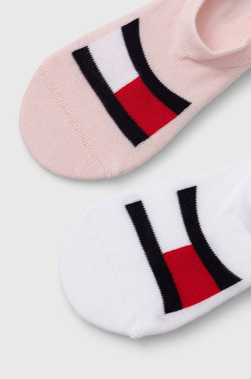Дитячі шкарпетки Tommy Hilfiger 2-pack колір рожевий