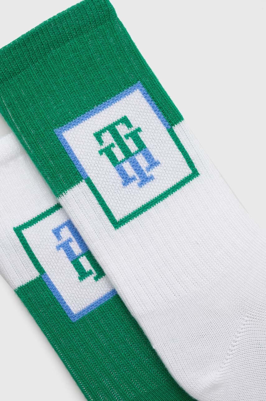 Дитячі шкарпетки Tommy Hilfiger 2-pack колір зелений