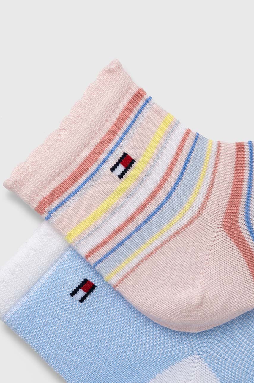 Дитячі шкарпетки Tommy Hilfiger 2-pack колір рожевий