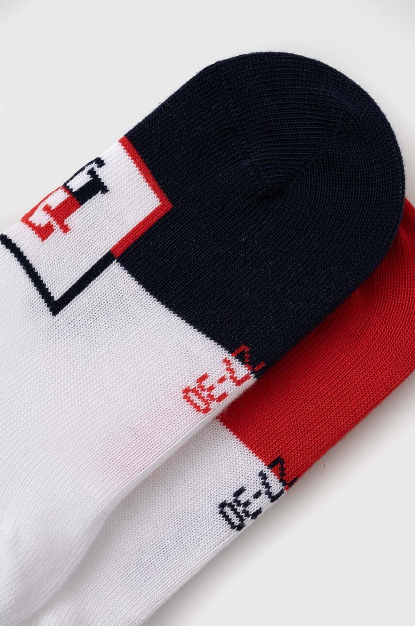 Дитячі шкарпетки Tommy Hilfiger 2-pack колір червоний