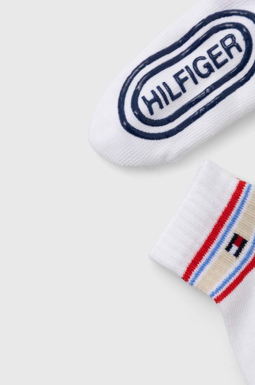 Дитячі шкарпетки Tommy Hilfiger 2-pack колір білий