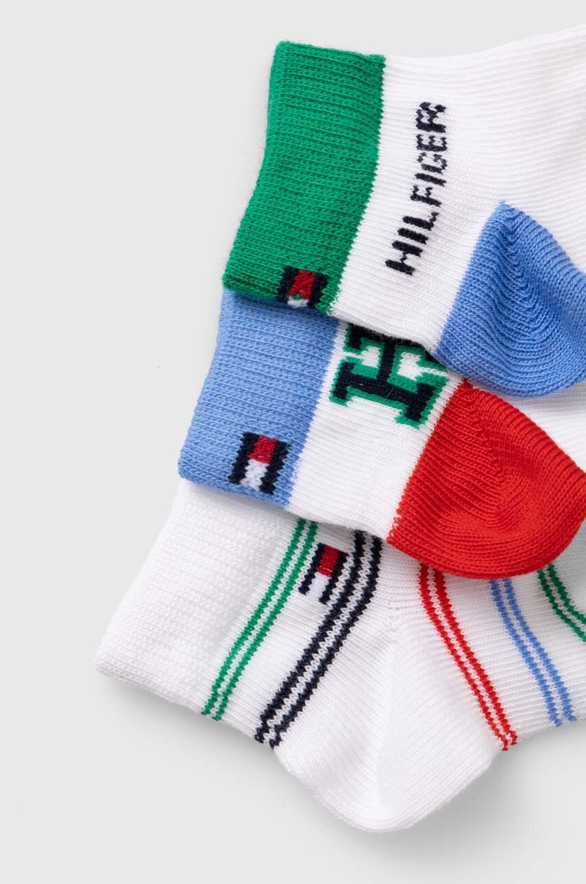 Шкарпетки для немовлят Tommy Hilfiger 3-pack колір зелений