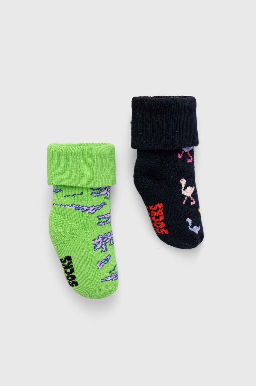 Детские носки Happy Socks Kids Animals Baby Terry Socks 2 шт цвет чёрный Детские носки Happy Socks Kids Animals Baby Terry Socks 2 шт цвет чёрный