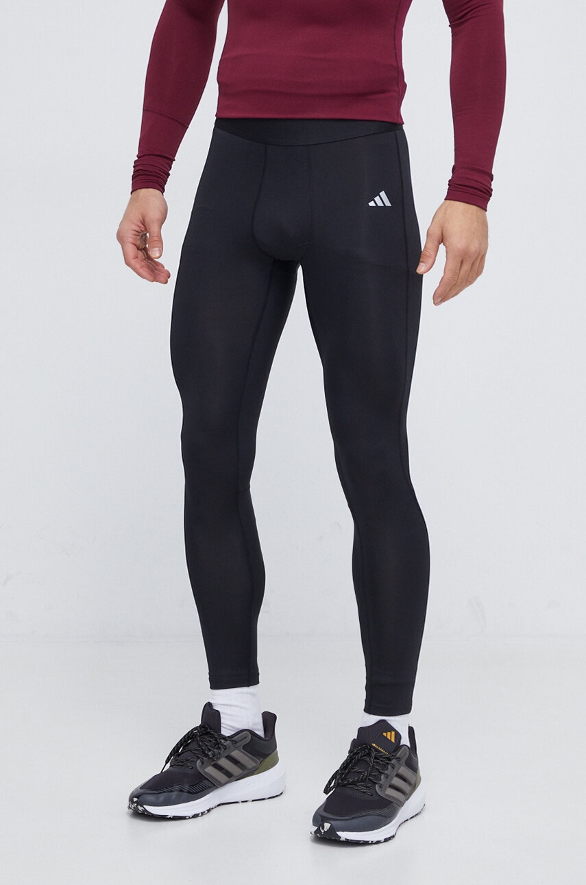 adidas Performance colanți de antrenament Techfit culoarea negru, uni HP0585