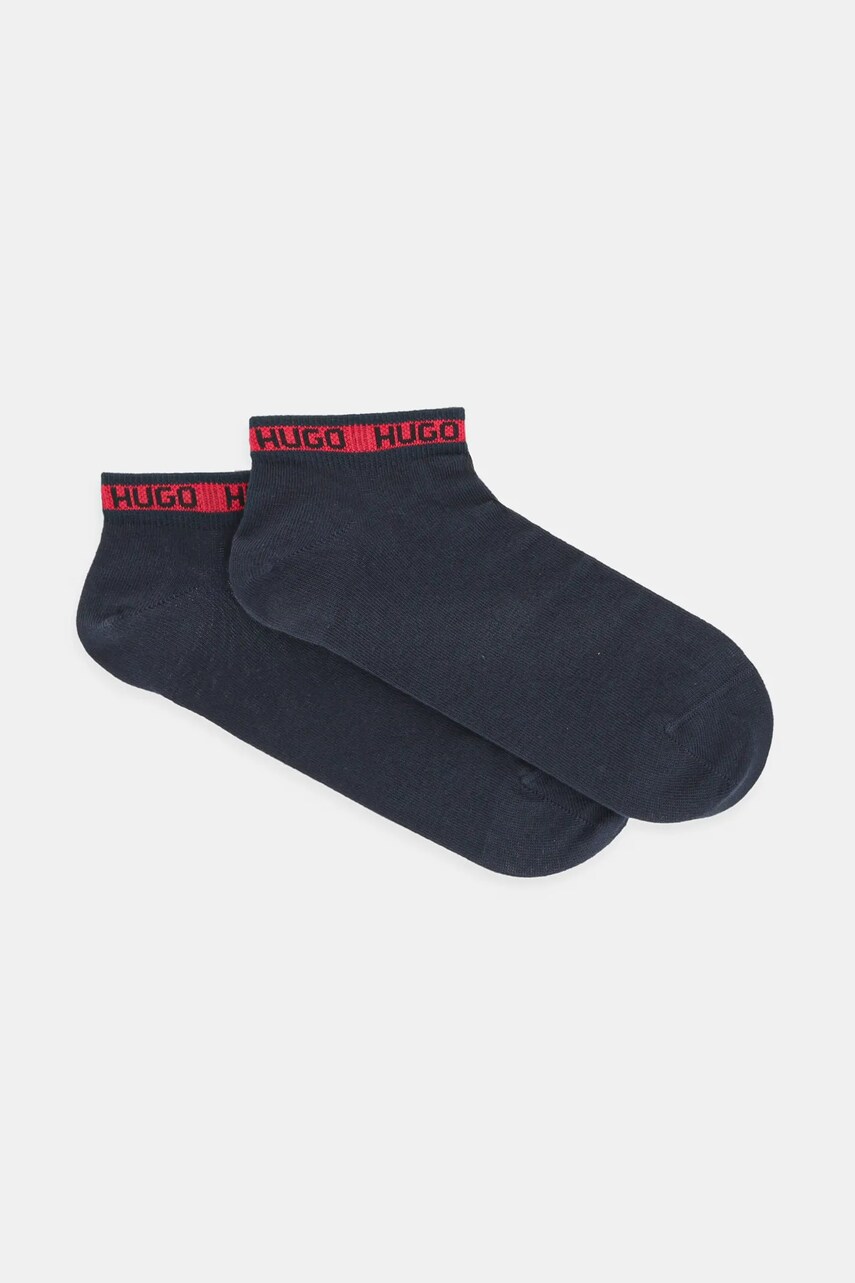 HUGO sosete 2-pack barbati, culoarea albastru marin