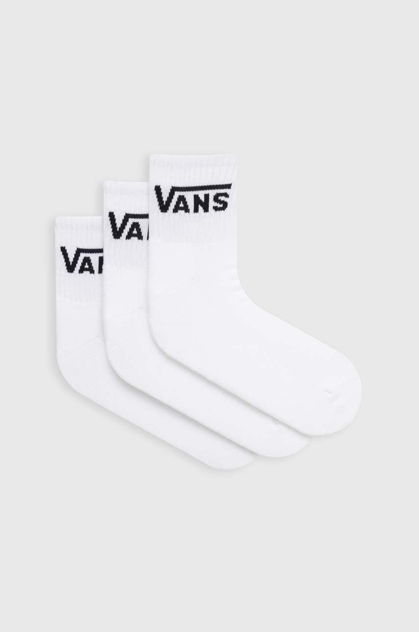 Vans sosete 3-pack barbati, culoarea alb Vans sosete 3-pack barbati, culoarea alb