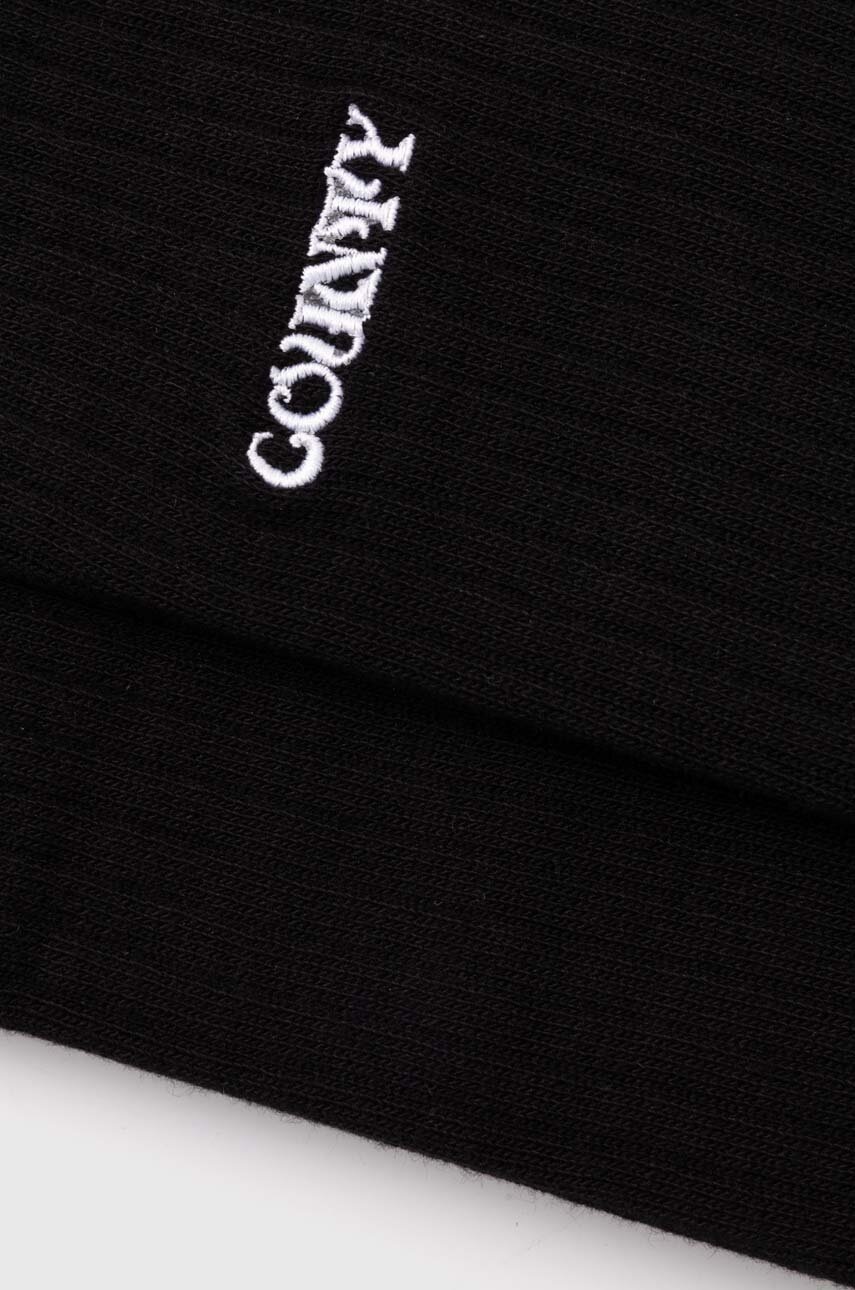 Κάλτσες Marcelo Burlon Manifesto Logo Shorts Socks χρώμα: μαύρο, CMRA015S24KNI0021001 φωτογραφία