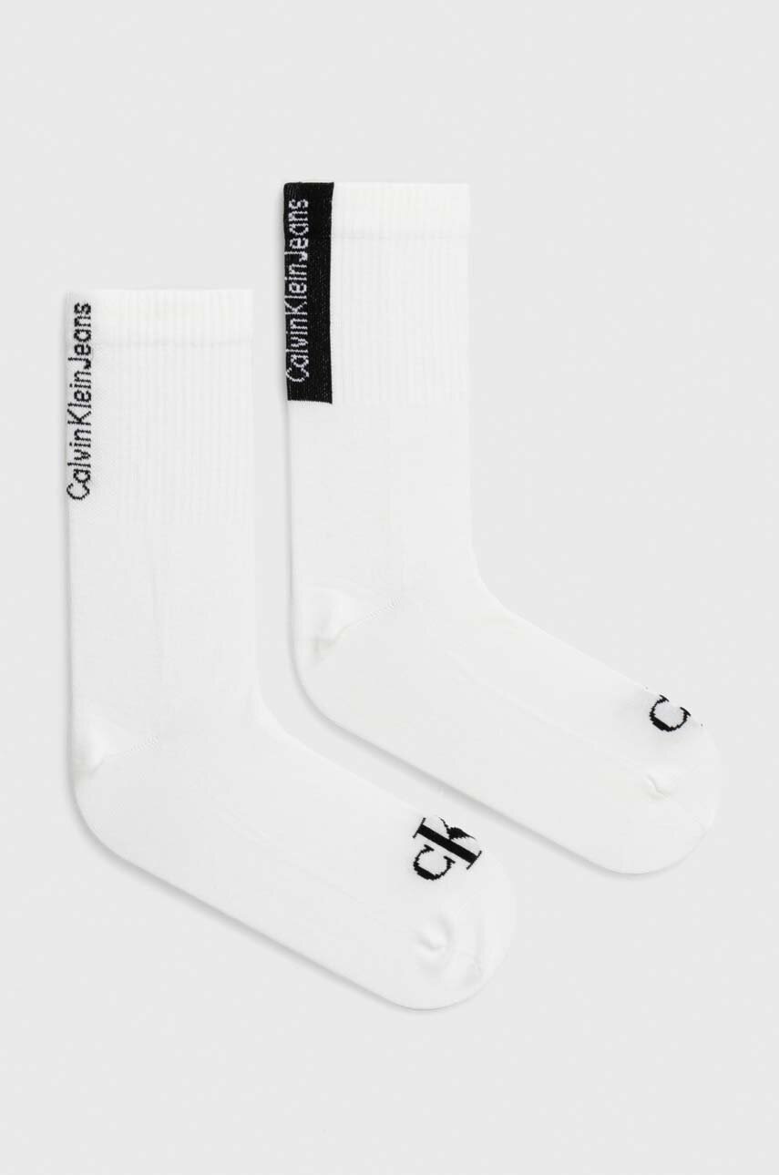 

Чорапи Calvin Klein Jeans (2 броя) в бяло 701226658, Бял