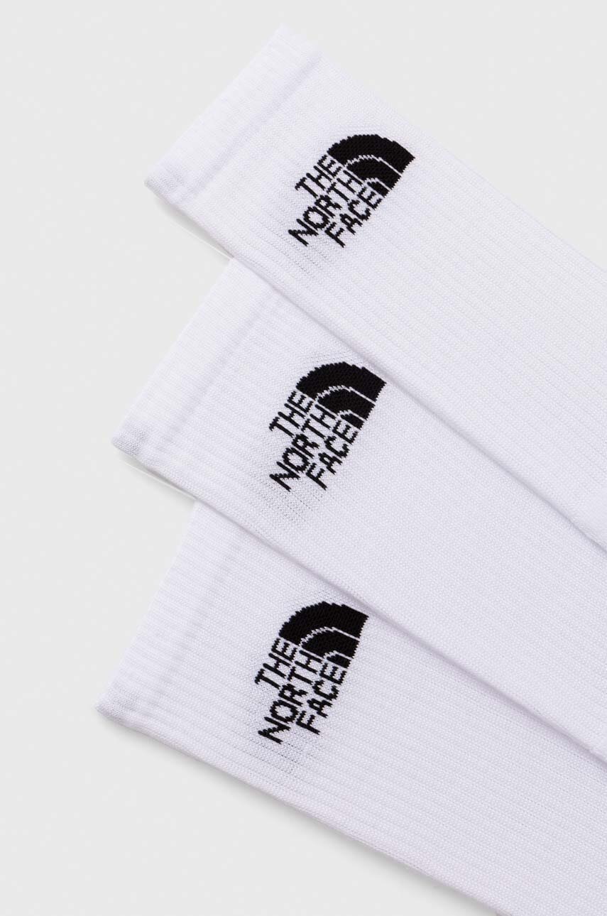 Κάλτσες The North Face 3-pack χρώμα: άσπρο φωτογραφία