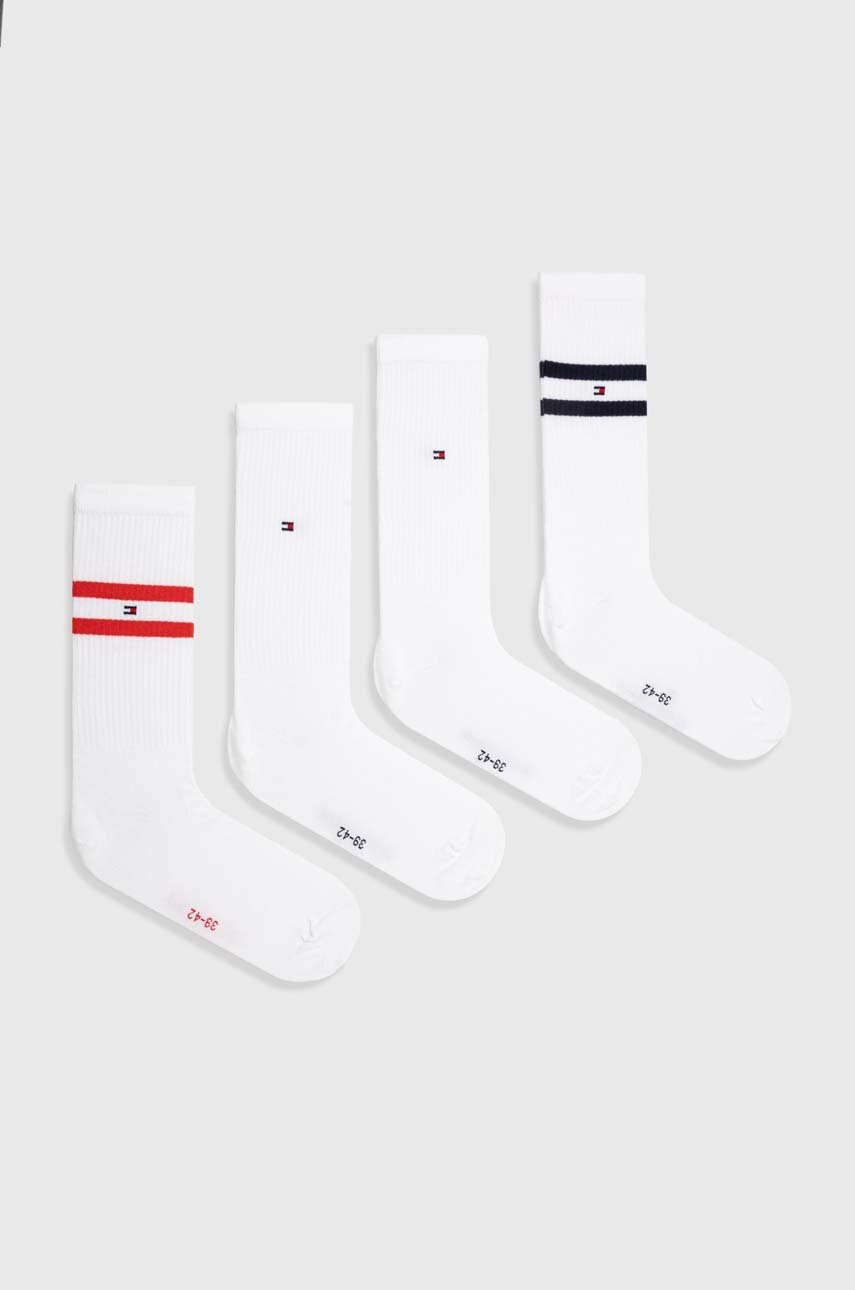

Чорапи Tommy Hilfiger (4 чифта) в бяло 701227433, Бял