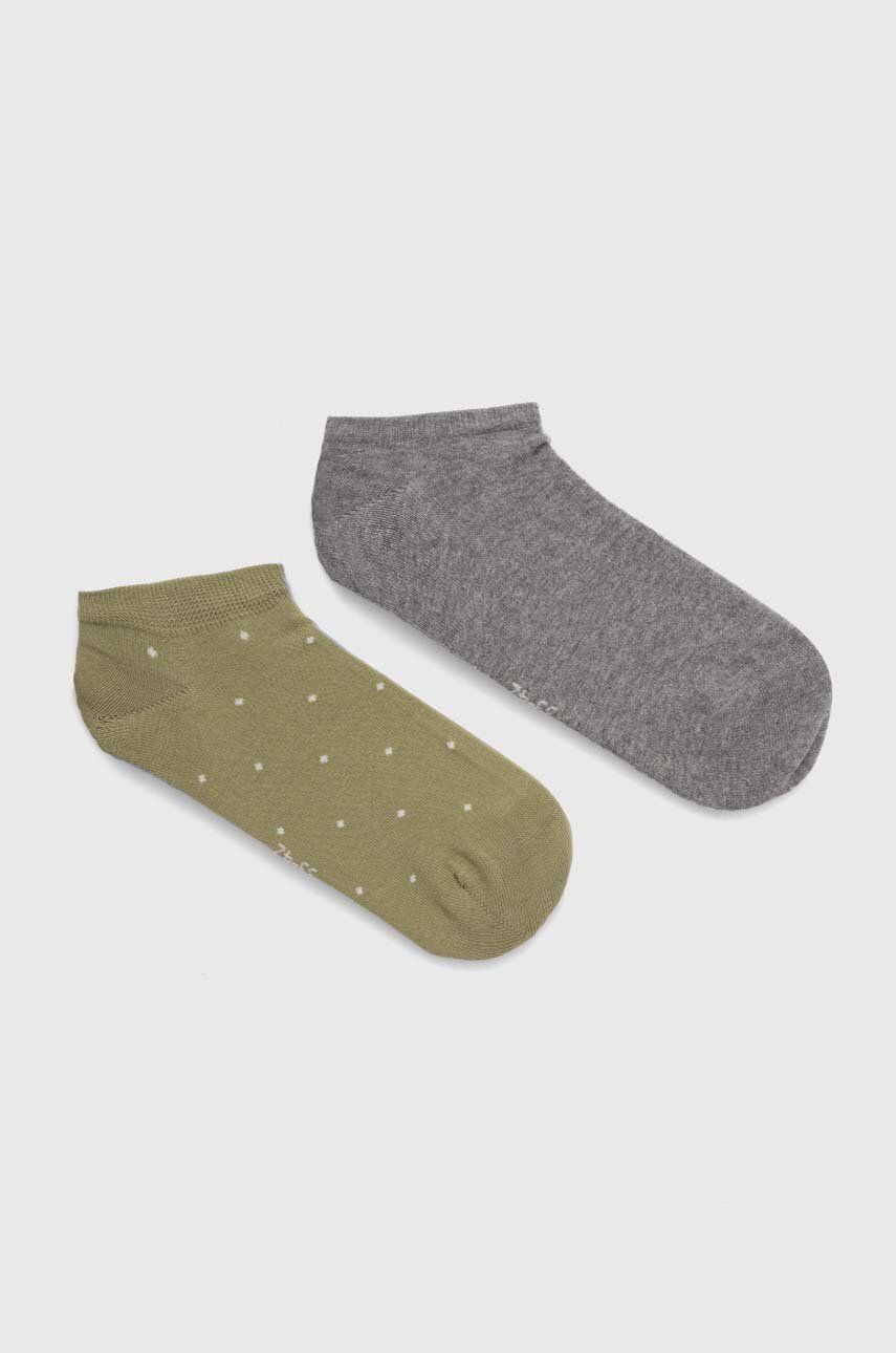 Levně Ponožky Tommy Hilfiger 2-pack pánské, zelená barva