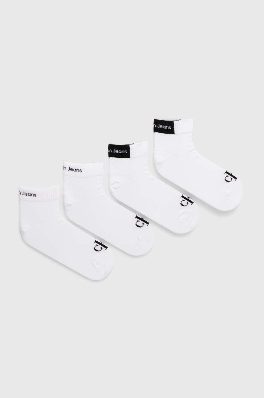 

Чорапи Calvin Klein Jeans (4 чифта) в бяло 701229675, Бял