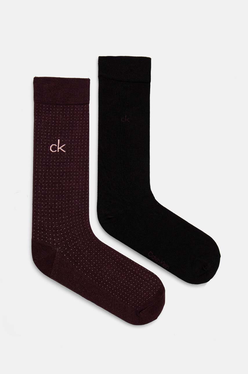 

Чорапи Calvin Klein (2 чифта) в бордо 701229432