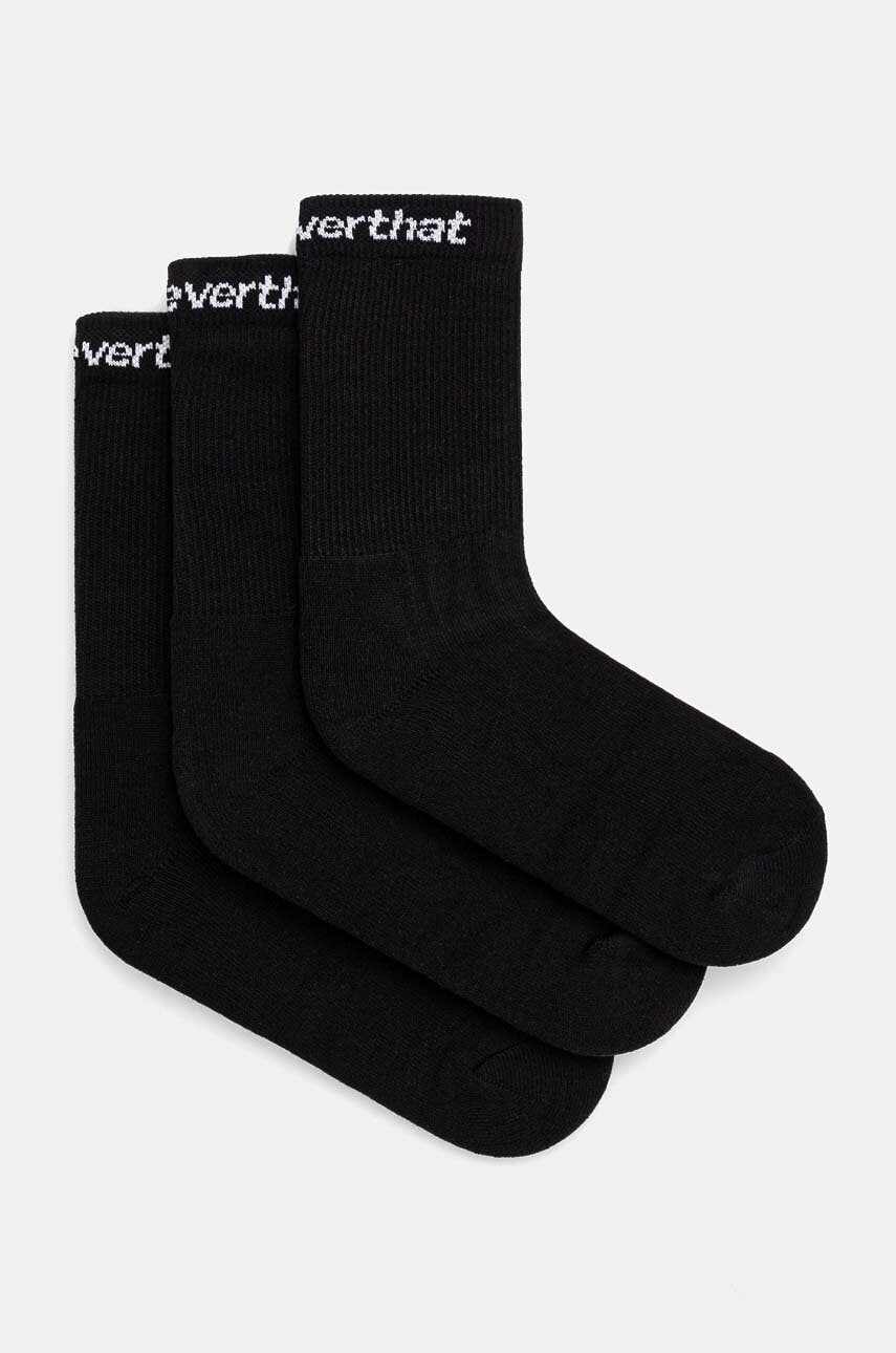 thisisneverthat sosete SP-Logo Socks 3-Pack barbati, culoarea negru, TN241WUNSO01 thisisneverthat sosete SP-Logo Socks 3-Pack barbati, culoarea negru, TN241WUNSO01