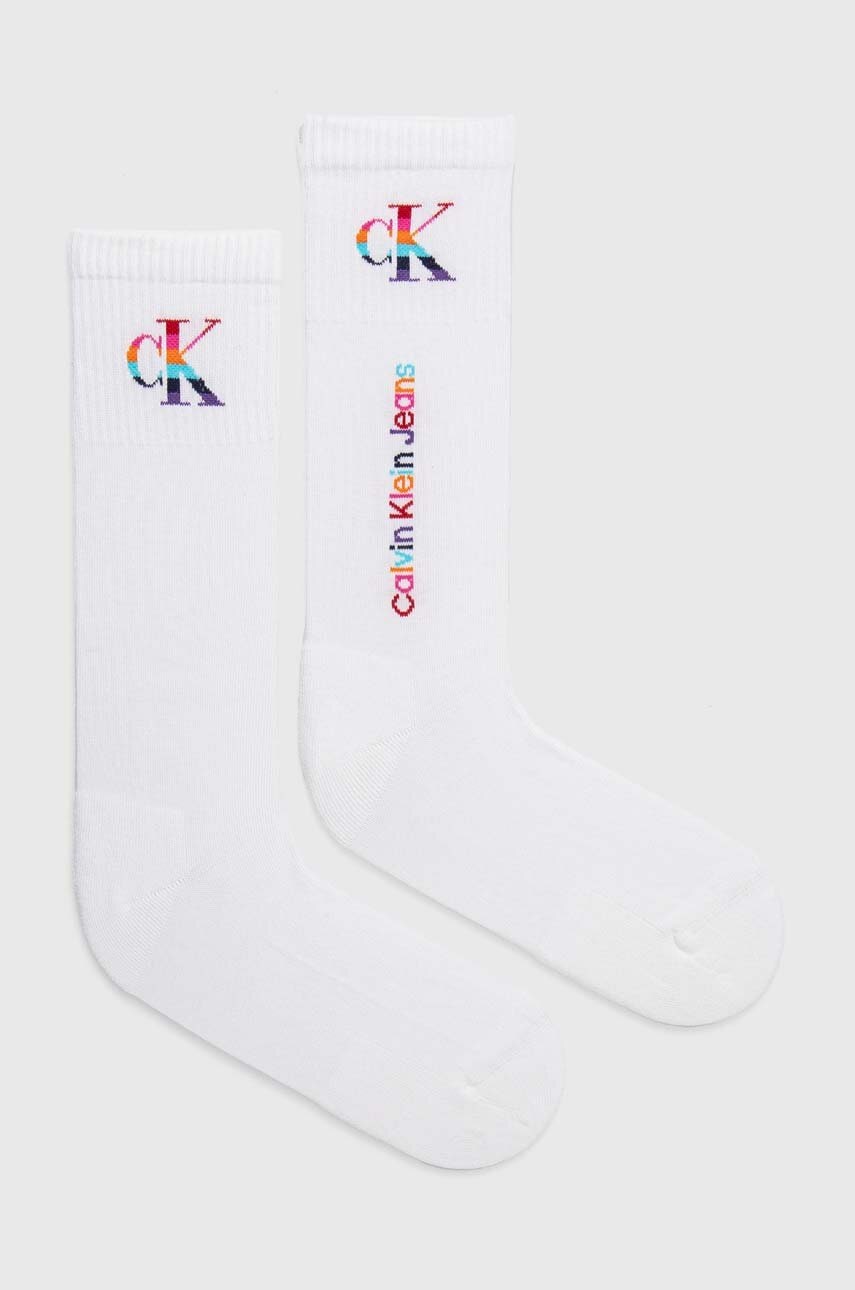 

Чорапи Calvin Klein Jeans (2 чифта) в бяло 70122667, Бял