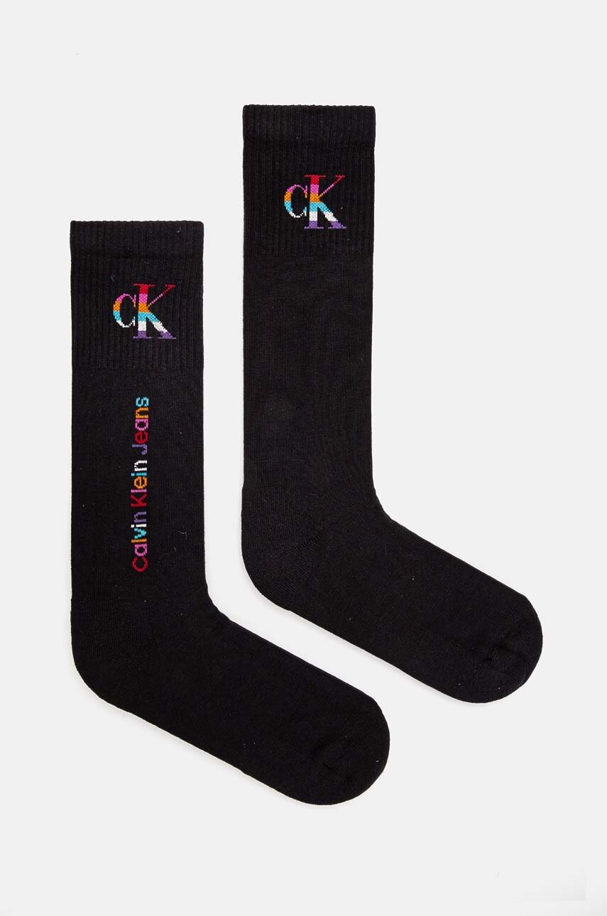

Чорапи Calvin Klein Jeans (2 чифта) в черно 70122667, Черен
