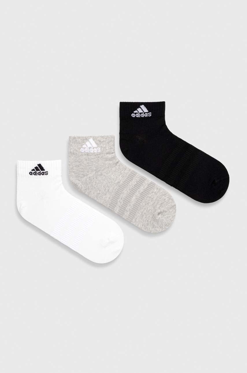 adidas sosete 3-pack culoarea gri