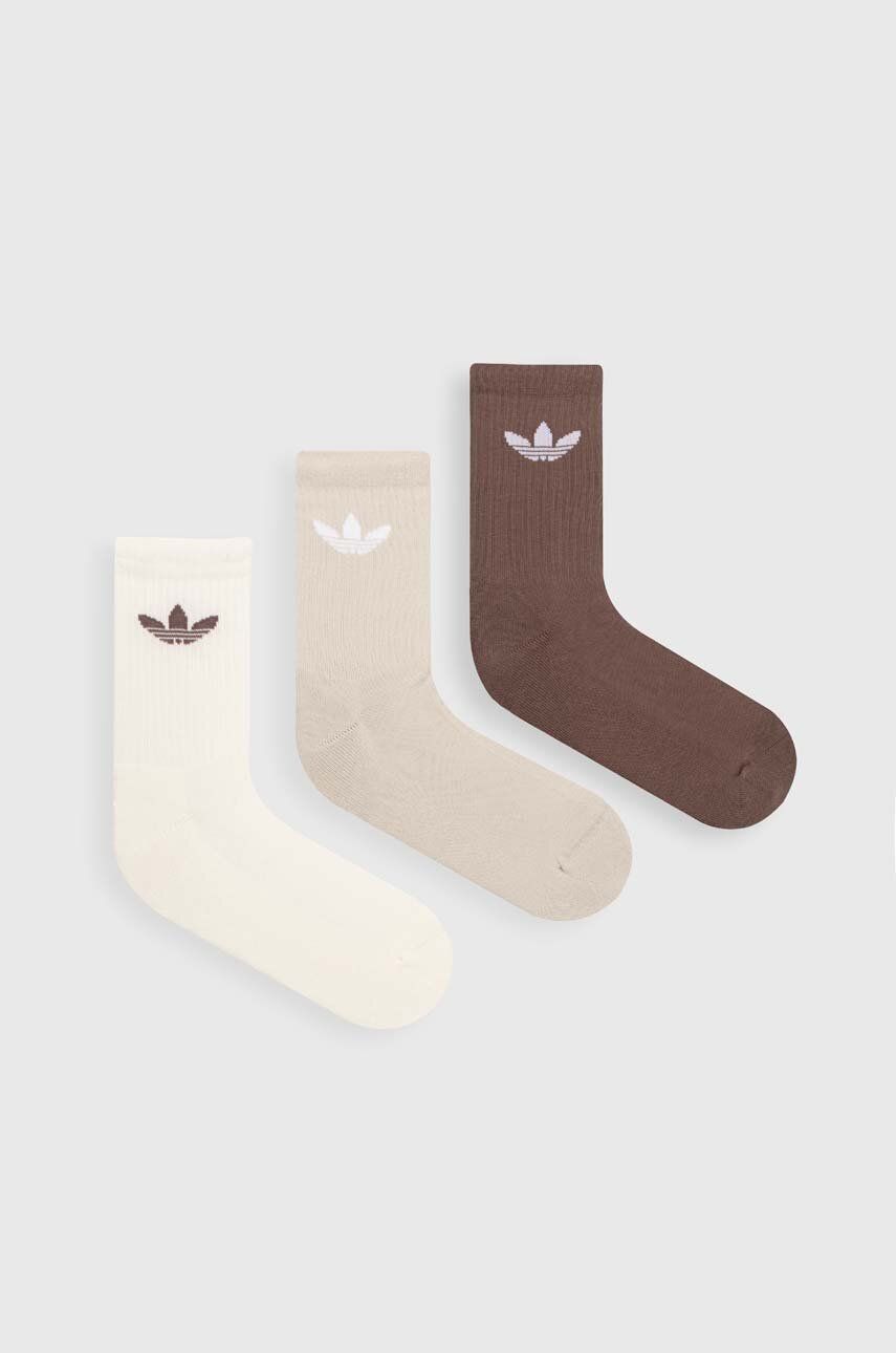 adidas Originals sosete 6-pack culoarea bej