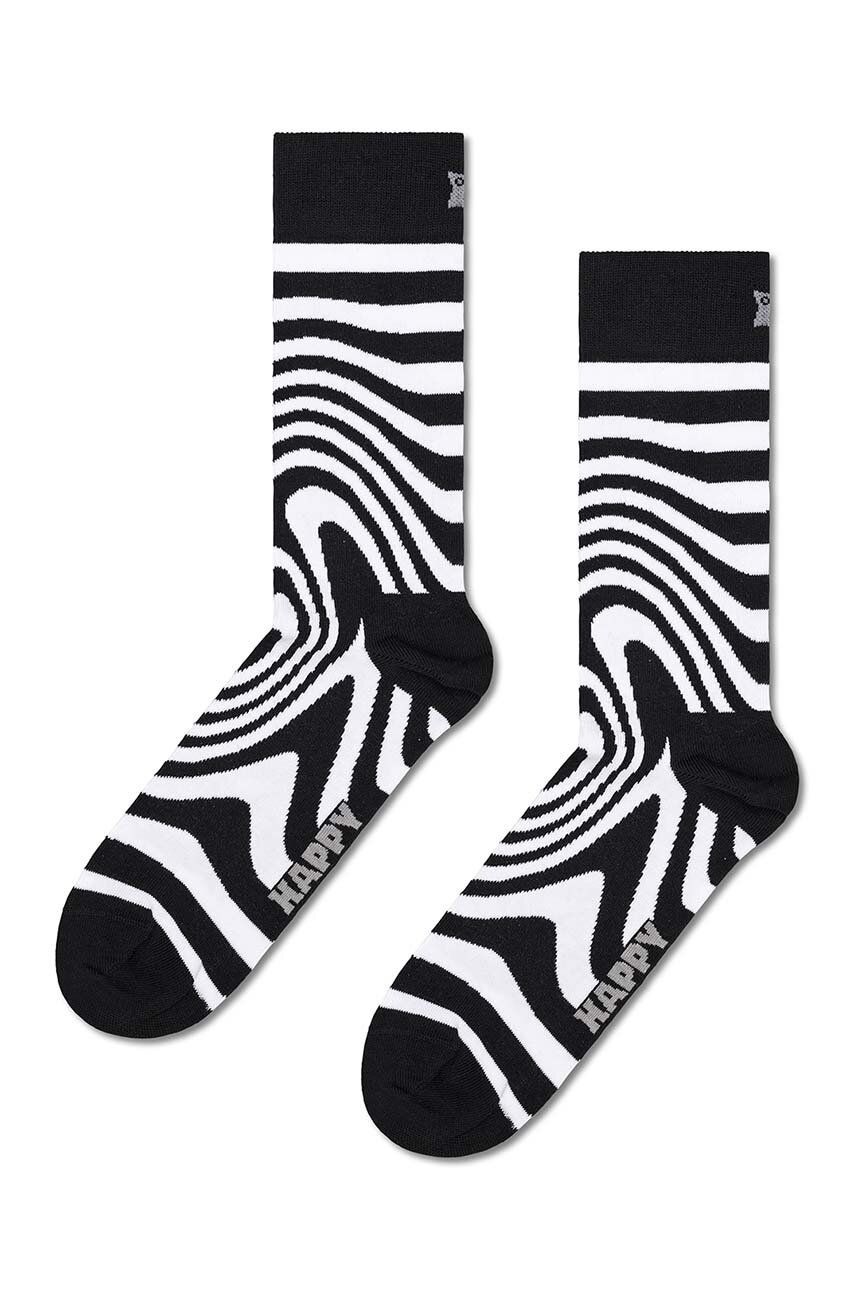 Happy Socks sosete Dizzy Sock culoarea negru