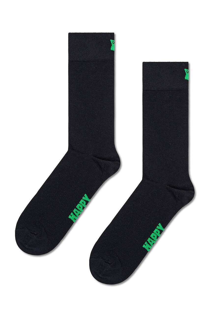 Happy Socks sosete Solid culoarea negru