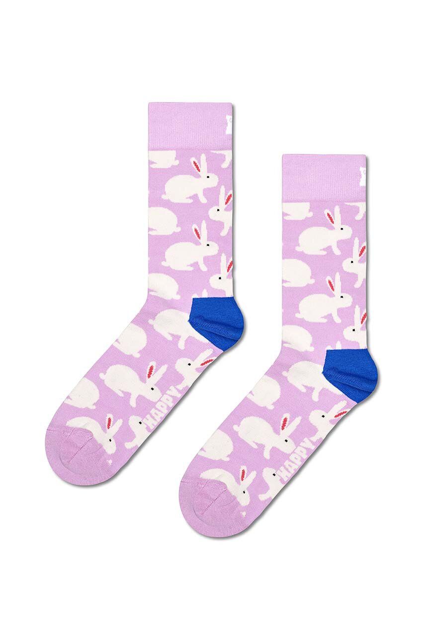 Happy Socks sosete Bunny Sock culoarea violet