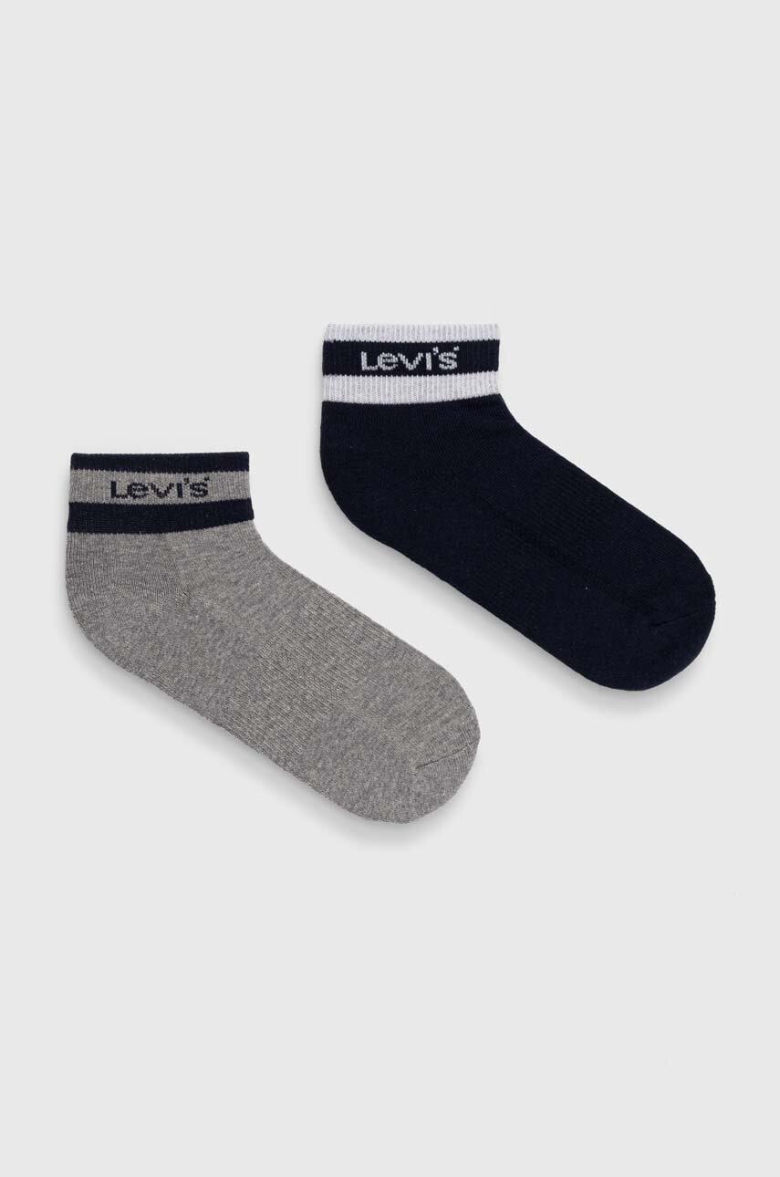 Levně Ponožky Levi's 2-pack tmavomodrá barva