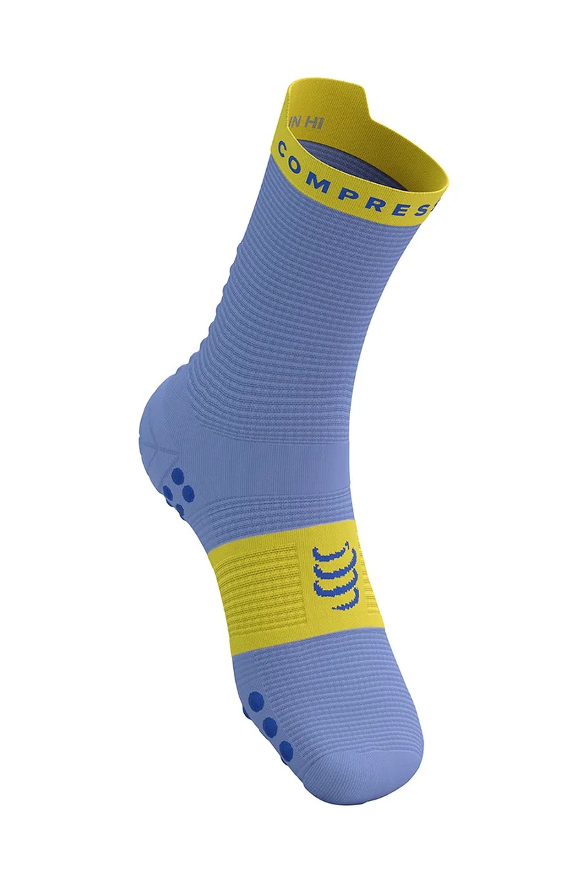 Носки Compressport Pro Racing Socks v4.0 Run High цвет синий XU00046B