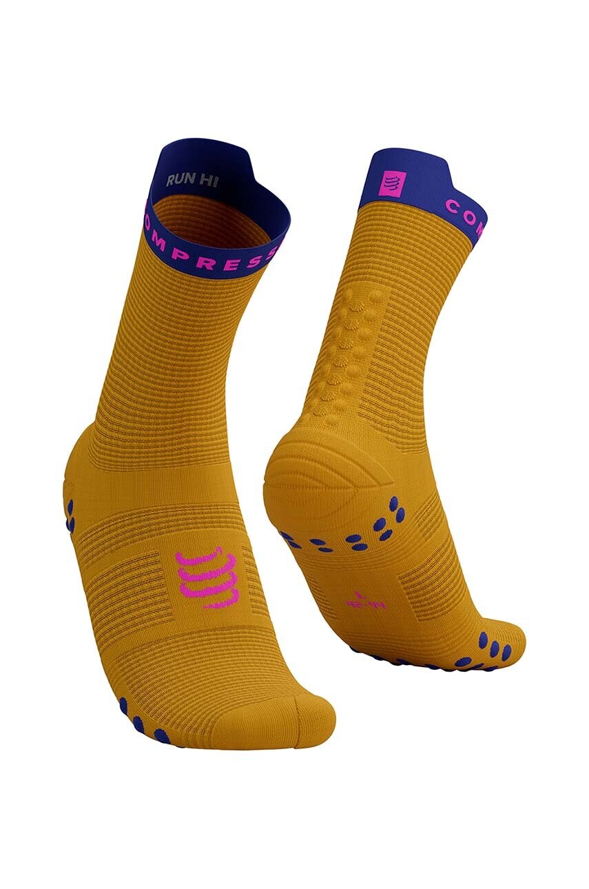 

Чорапи Compressport Pro Racing Socks v4.0 Run High XU00046B, Жълт