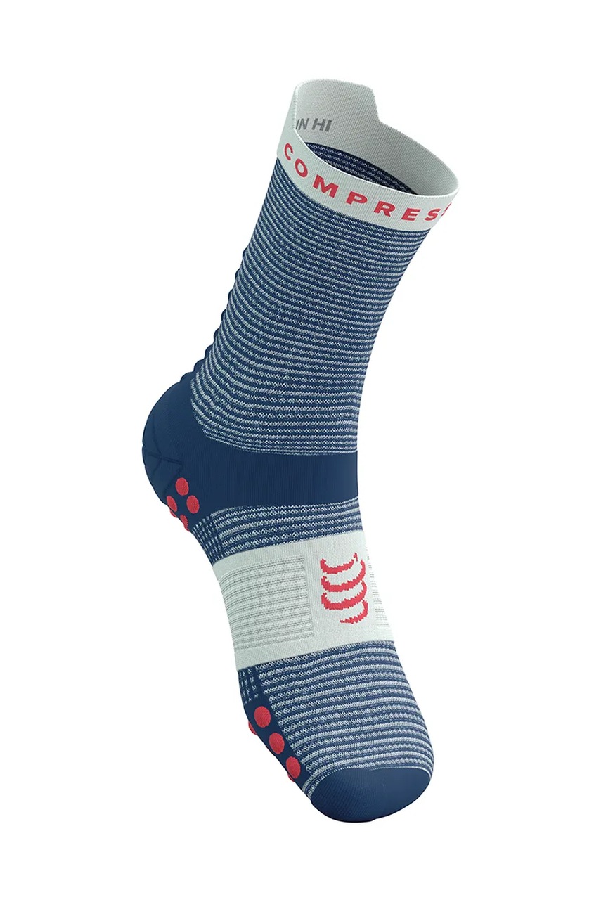 Носки Compressport Pro Racing Socks v4.0 Run High цвет синий XU00046B