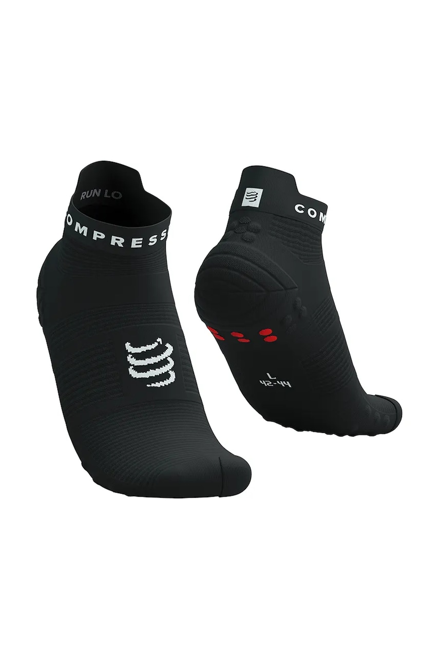 Compressport șosete Pro Racing Socks v4.0 Run Low culoarea negru, XU00047B