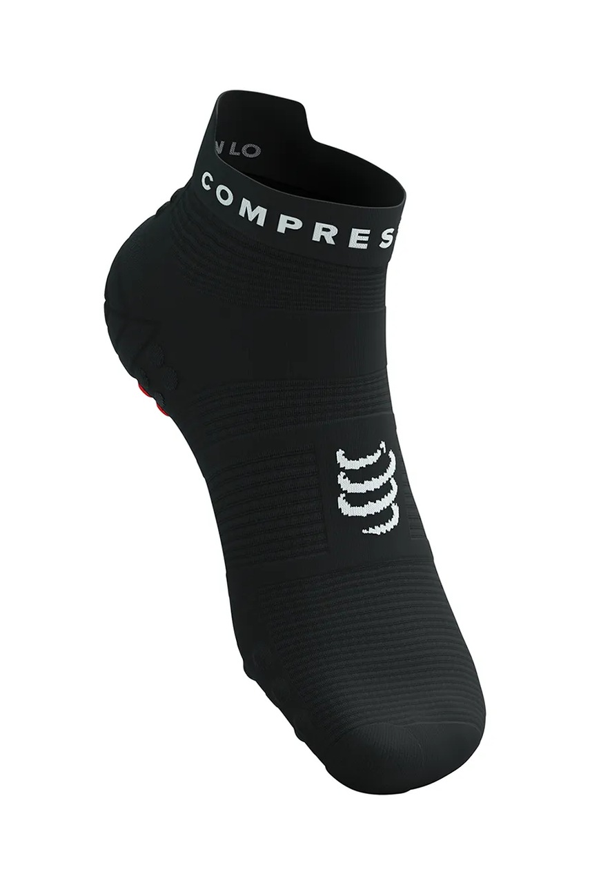 Носки Compressport Pro Racing Socks v4.0 Run Low цвет чёрный XU00047B