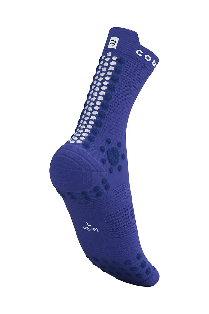 Κάλτσες Compressport Pro Racing Socks v4.0 Trail χρώμα: μοβ, XU00048B φωτογραφία