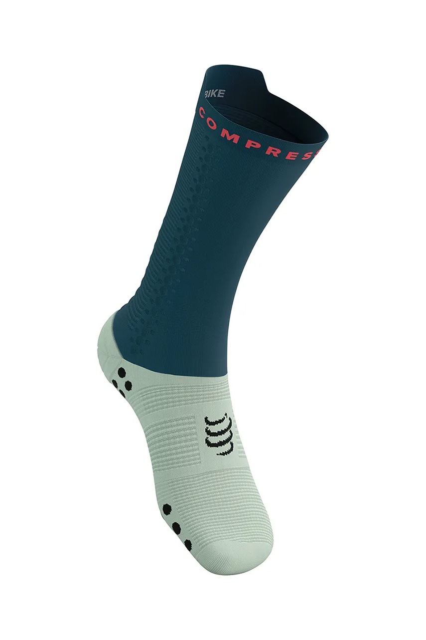 Носки Compressport Pro Racing Socks v4.0 Bike цвет синий XU00049B