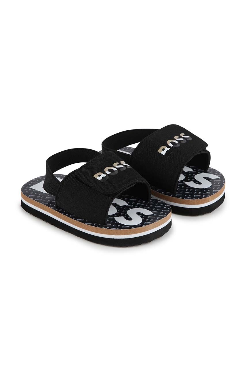 Детские сандалии BOSS цвет чёрный Детские сандалии BOSS цвет чёрный