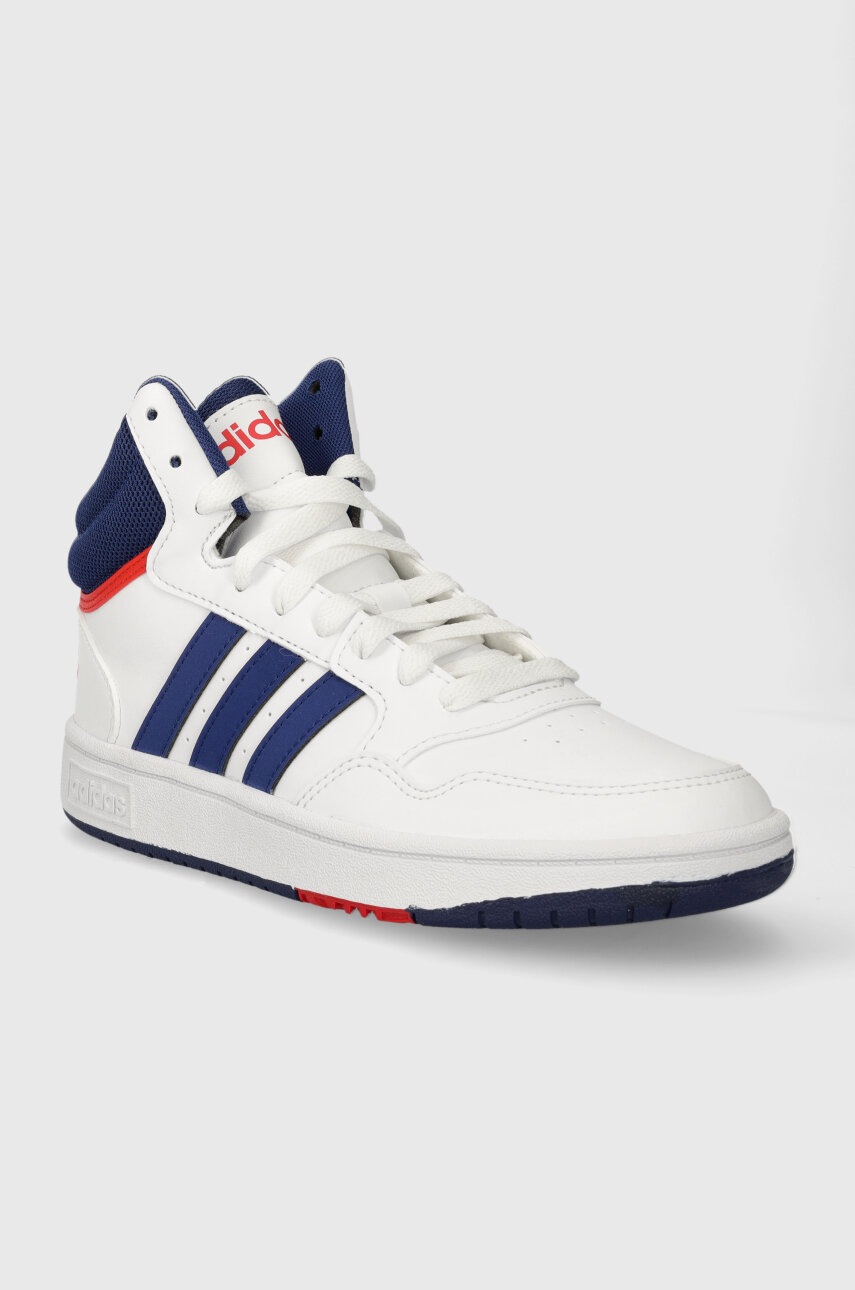 Детские кроссовки adidas Originals HOOPS 3.0 MID K цвет белый