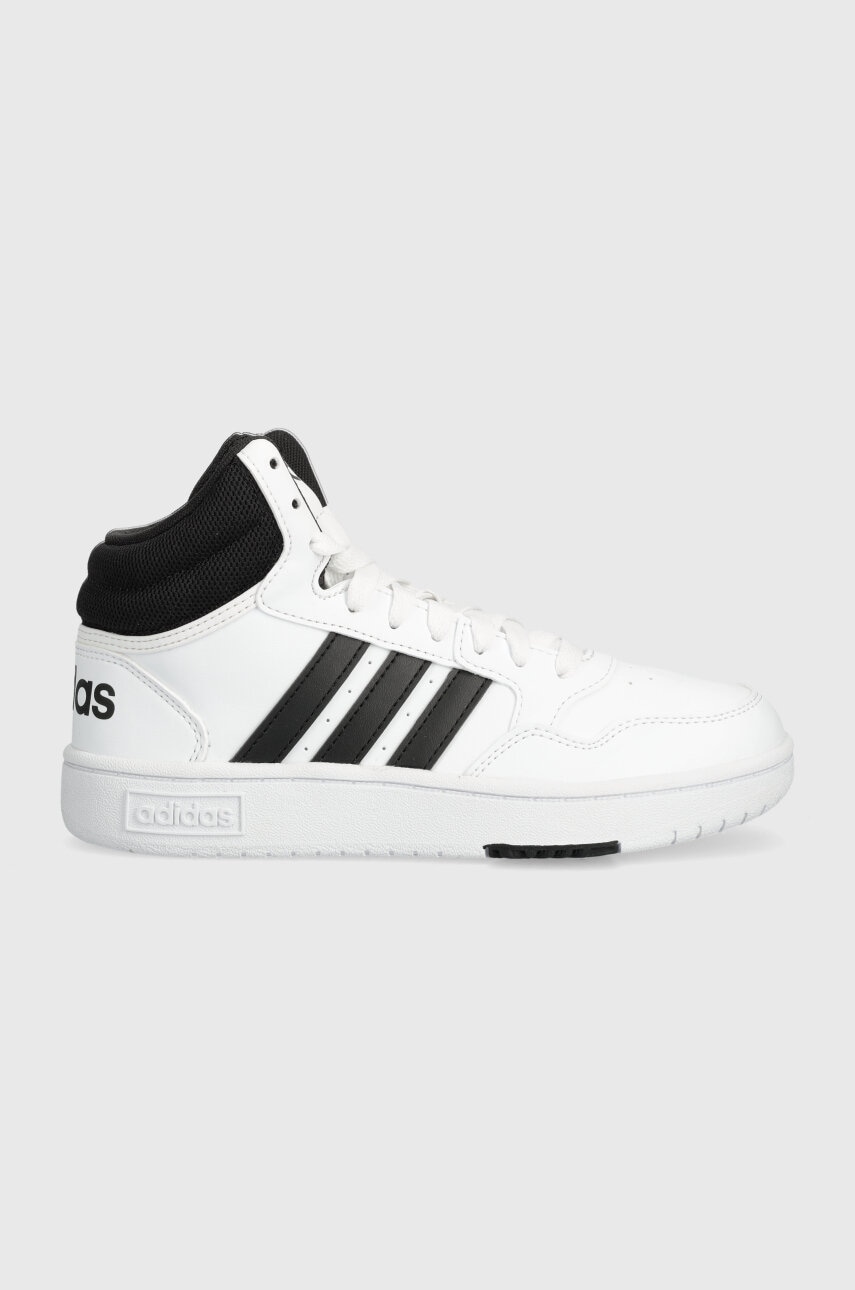 adidas Originals sneakers pentru copii HOOPS 3.0 MID K culoarea alb