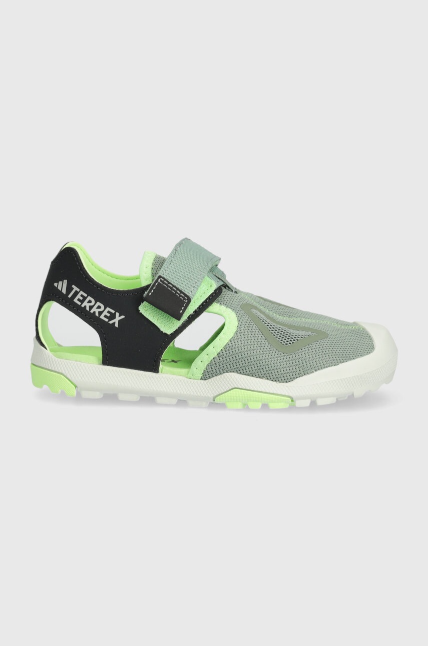 Детские сандалии adidas TERREX TERREX CAPTAIN TOEY 2.0 K цвет зелёный