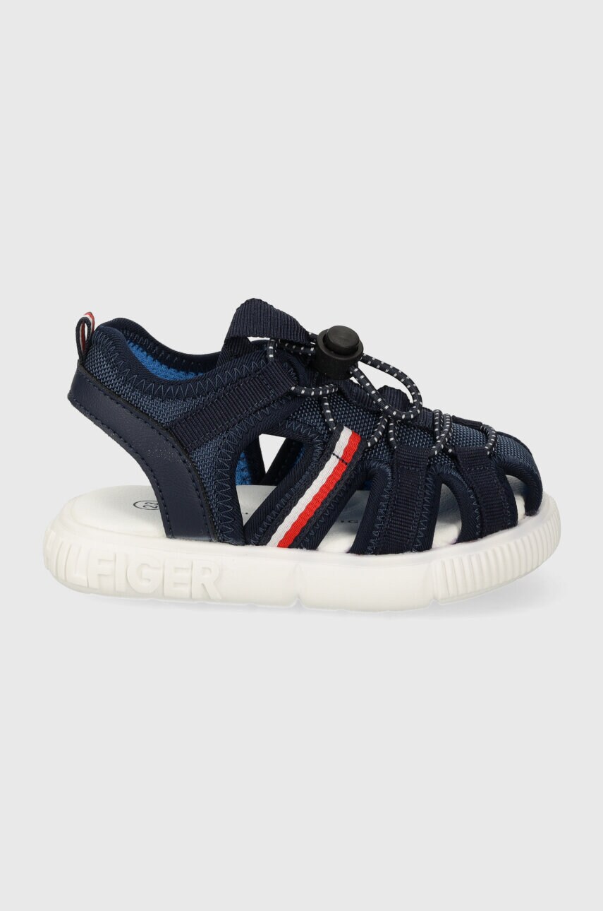 Levně Dětské sandály Tommy Hilfiger tmavomodrá barva